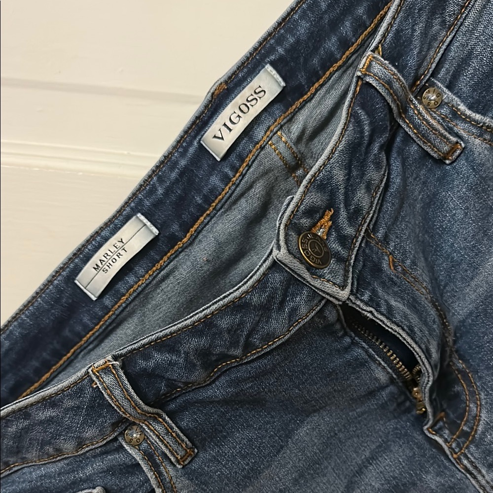 Vigoss Women's Jean Shorts - Dark Blue
